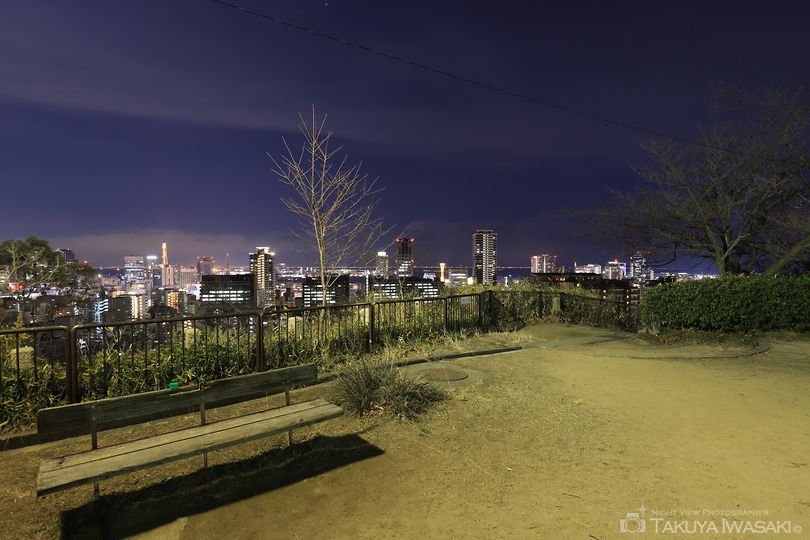 諏訪山公園 金星台の夜景スポット写真（3）