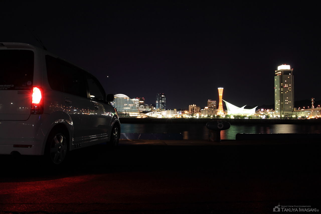 新港第三突堤の夜景スポット写真（3）