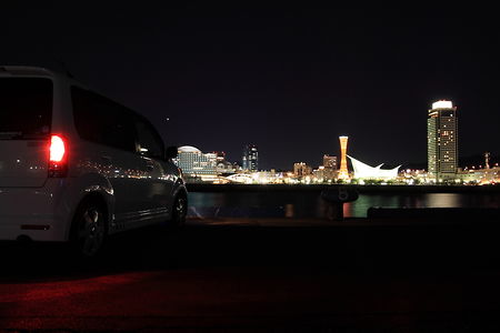 新港第三突堤の夜景スポット写真（3）class=