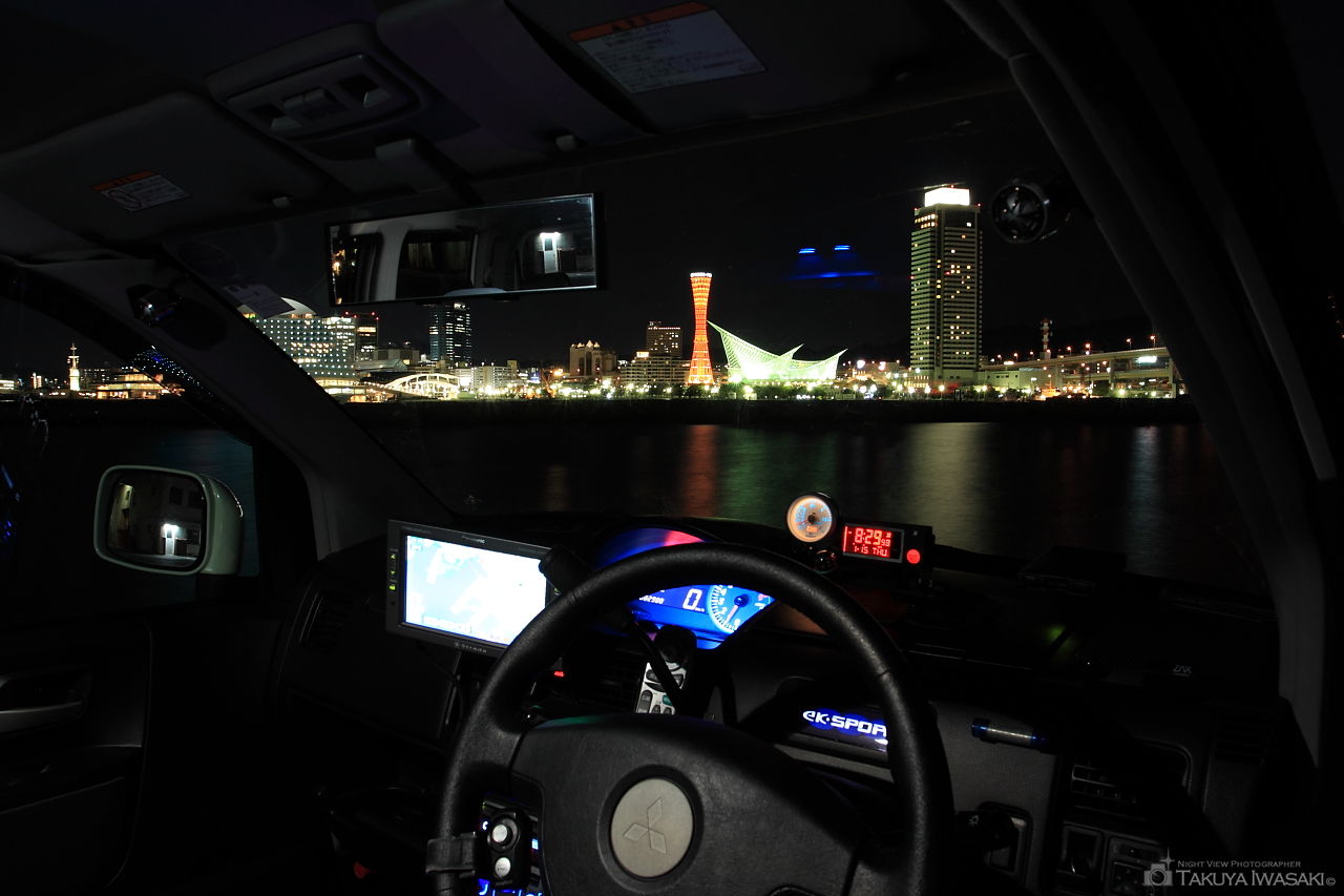 新港第三突堤の夜景スポット写真（4）