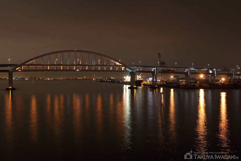 六甲大橋の夜景スポット写真（2）