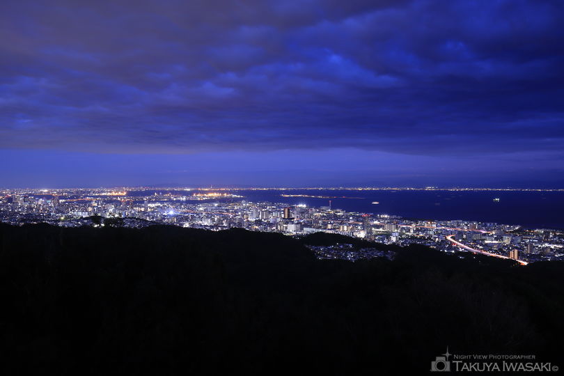 栂尾山の夜景スポット写真（1）