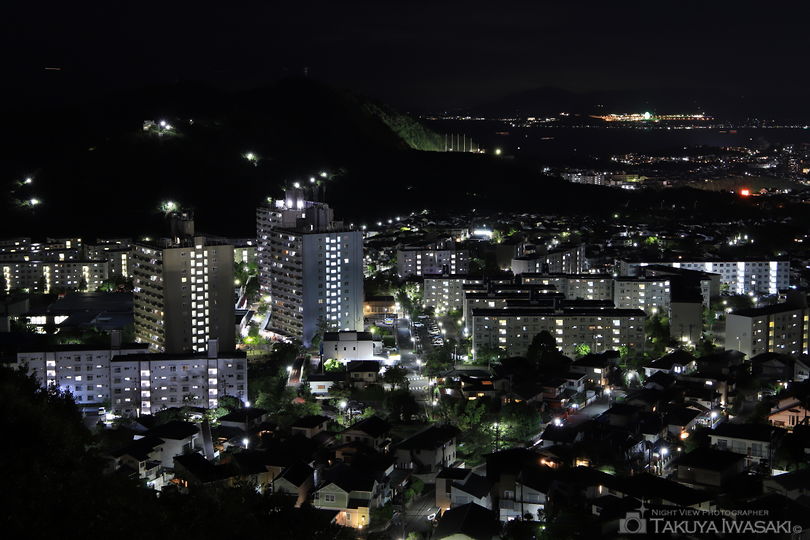 栂尾山中腹の夜景スポット写真（3）