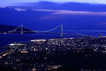 須磨浦山上遊園 回転展望台の夜景