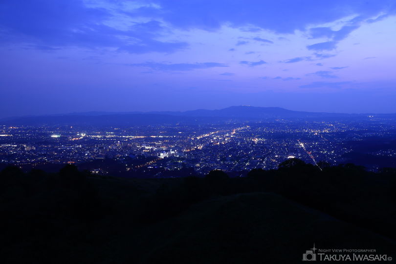 若草山の夜景スポット写真（1）