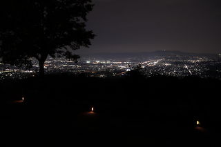 若草山の夜景スポット写真（4）class=