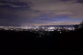 高円山展望所の夜景