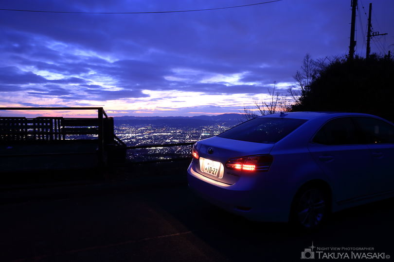 高円山頂上展望所の夜景スポット写真（2）