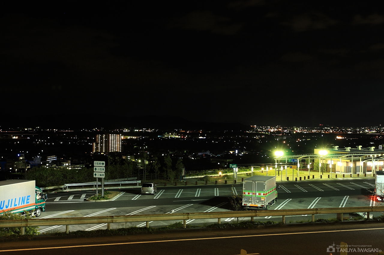 紀ノ川SA(上り)の夜景スポット写真（2）
