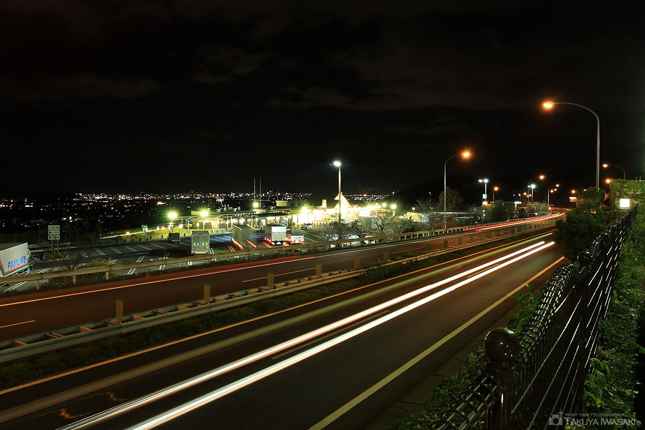 紀ノ川SA(上り)の夜景スポット写真（3）