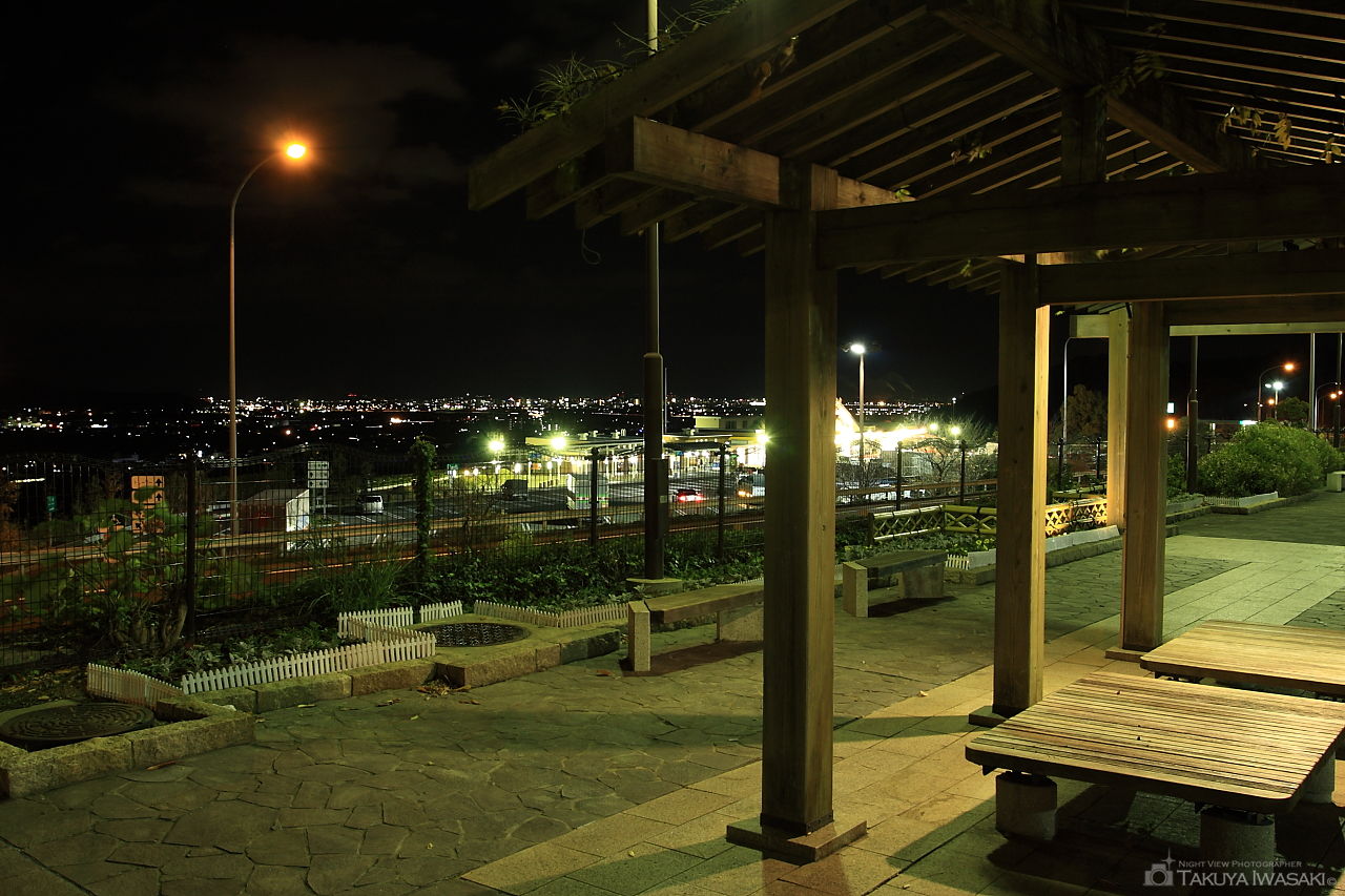 紀ノ川SA(上り)の夜景スポット写真（5）