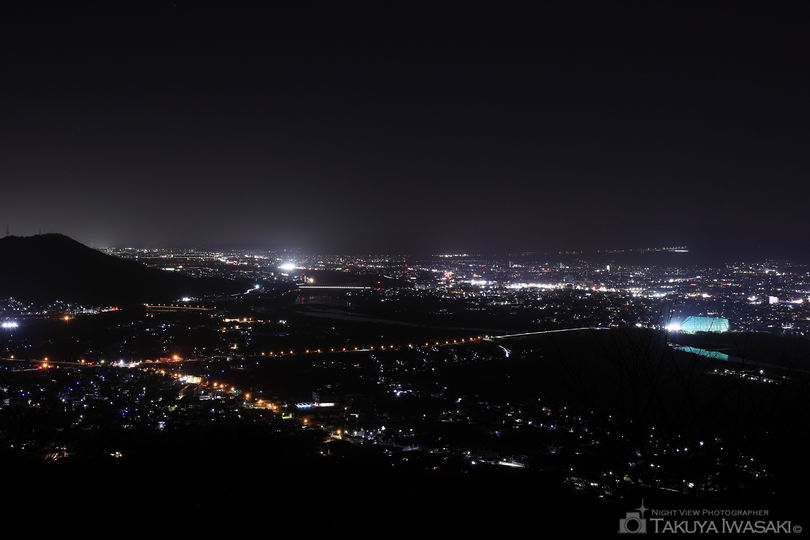 最初が峰展望所の夜景スポット写真（2）