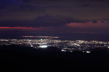 葛城山展望台の夜景スポット写真（2）class=