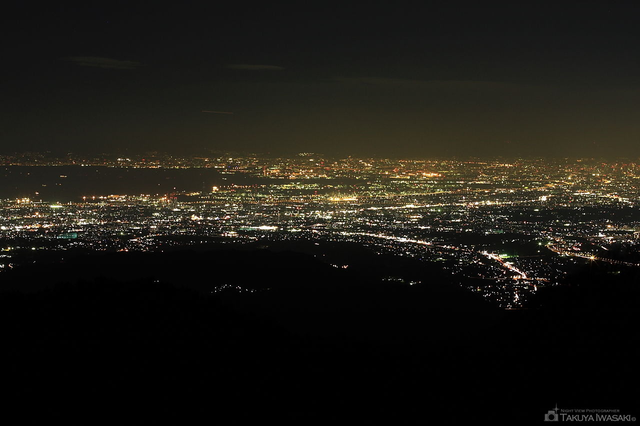 葛城山展望台の夜景スポット写真（3）