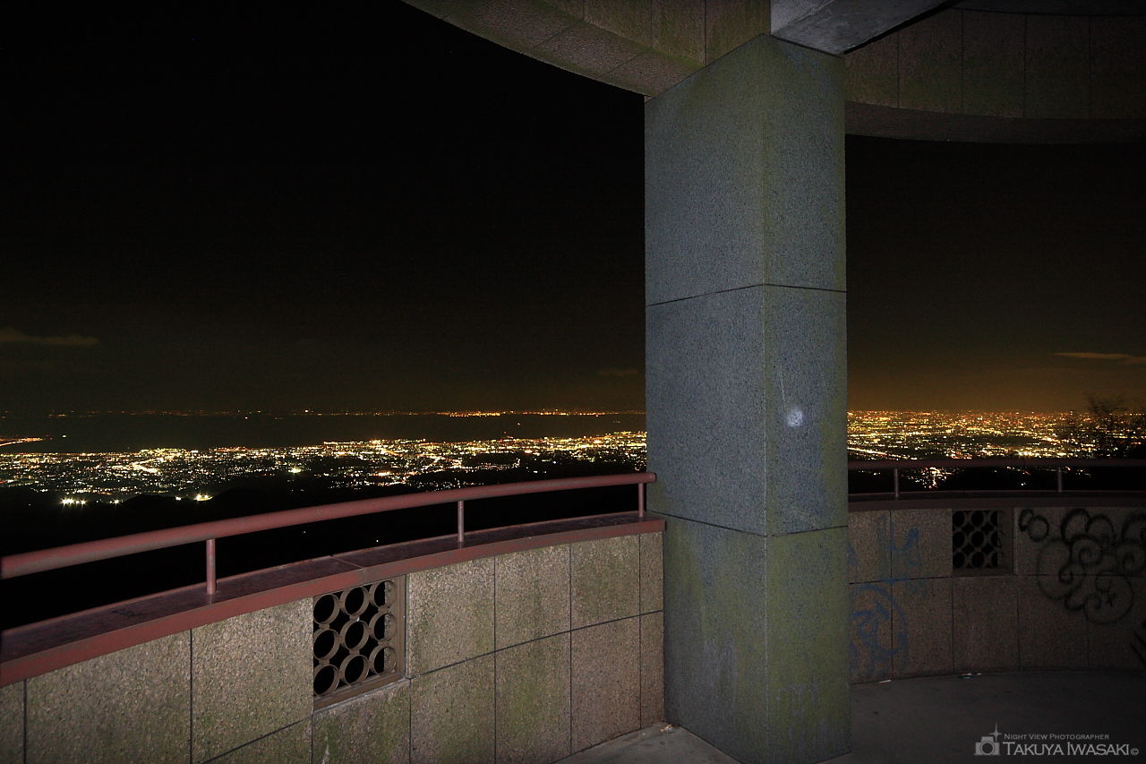 葛城山展望台の夜景スポット写真（4）