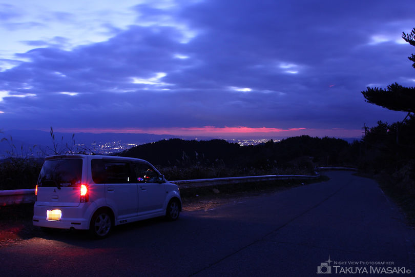 葛城山展望台の夜景スポット写真（5）