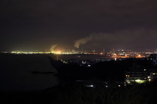 雑賀崎灯台の夜景スポット写真（1）class=