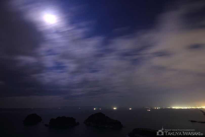 雑賀崎灯台の夜景スポット写真（3）
