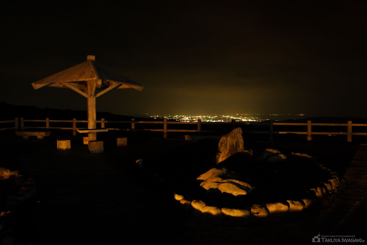 赤松眺海 展望駐車場の夜景スポット写真（2）