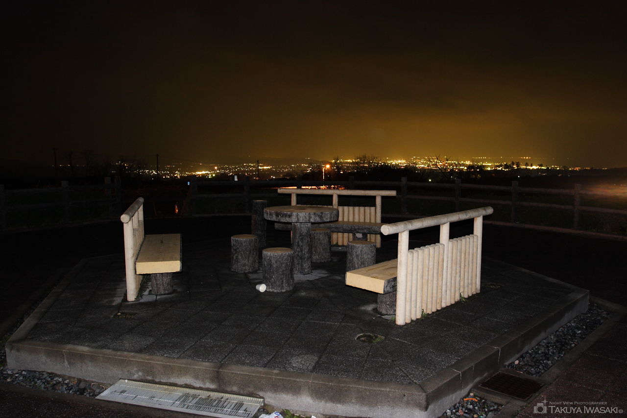 大山ペンション 展望駐車場の夜景スポット写真（3）