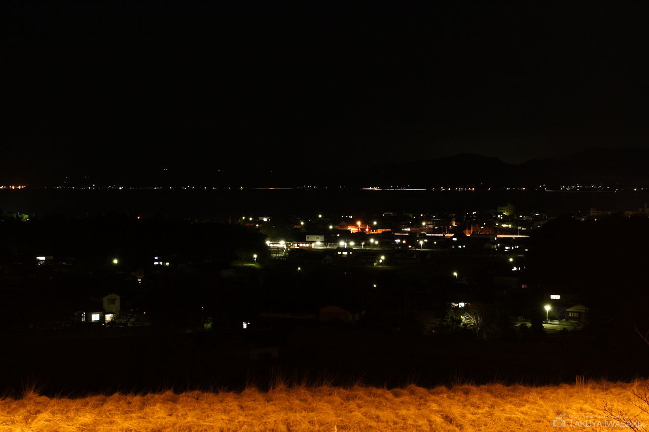 宍道湖SA（上り）の夜景スポット写真（1）