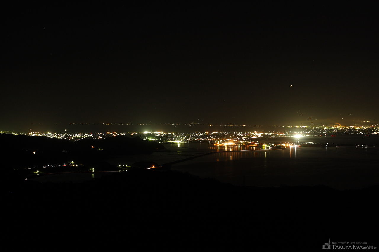 枕木山の夜景スポット写真（1）