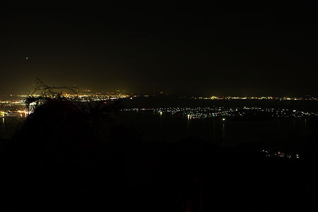 枕木山の夜景スポット写真（2）class=