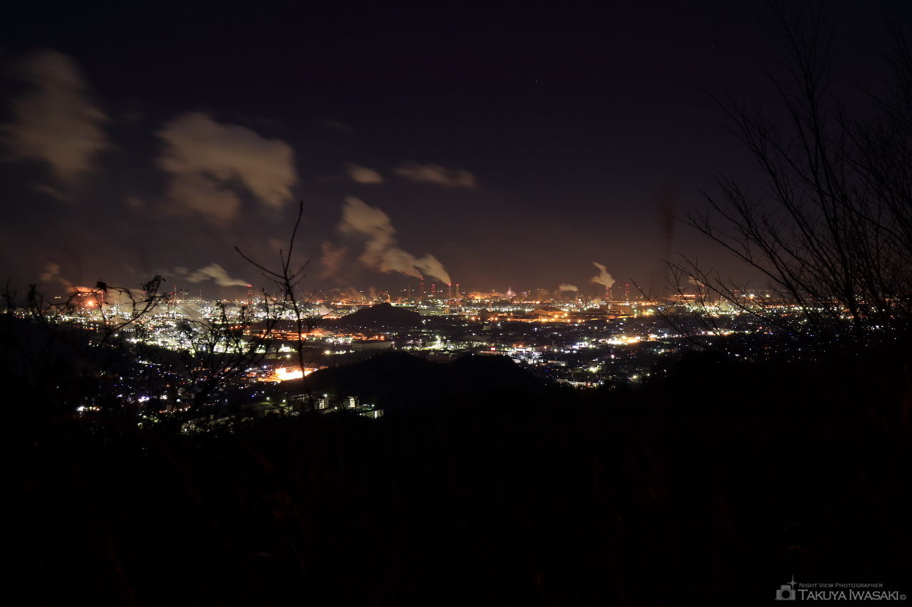 種松山の夜景スポット写真（1）