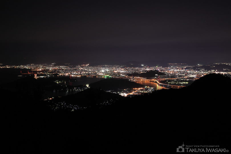 絵下山公園展望広場の夜景スポット写真（1）