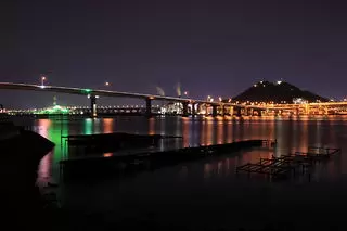 鯛尾（広島大橋）の夜景