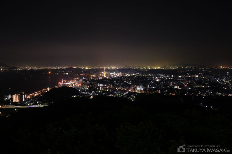 火の山公園の夜景スポット写真（2）