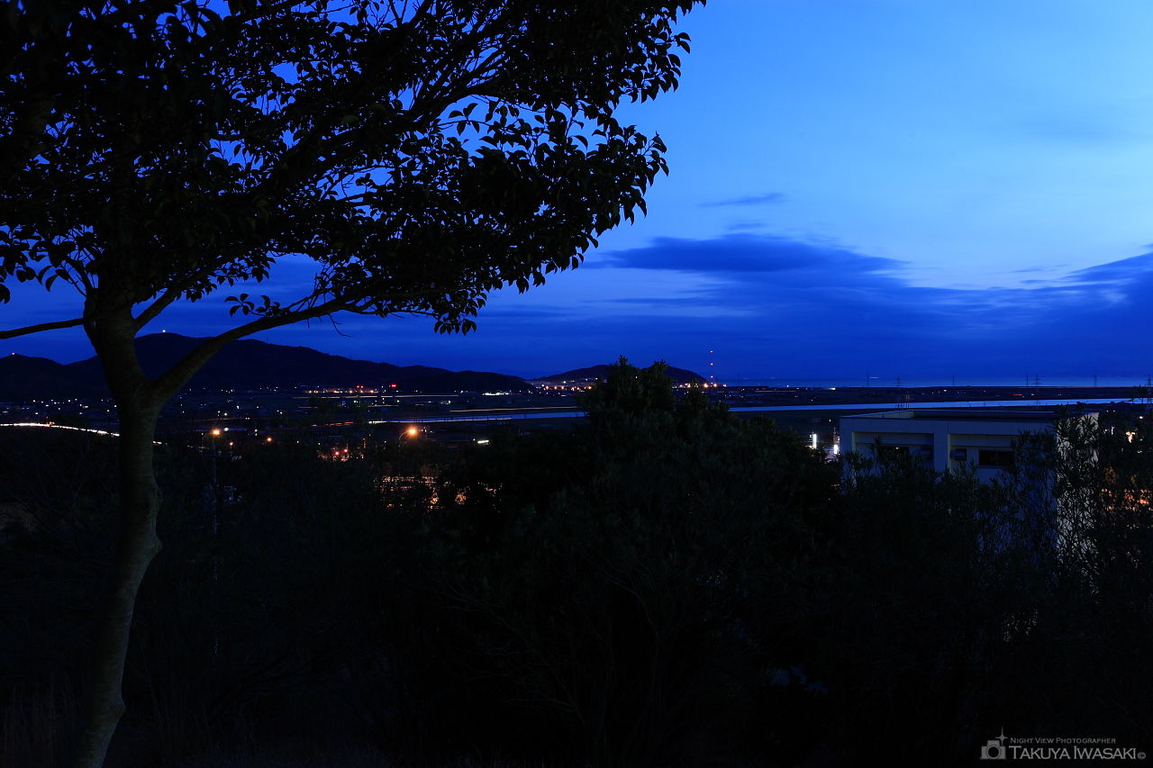 佐波川SA（下り）の夜景スポット写真（1）