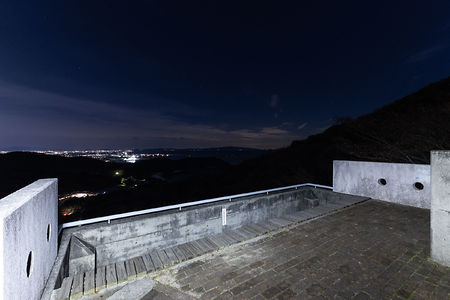 徳島市内が見える展望台の雰囲気