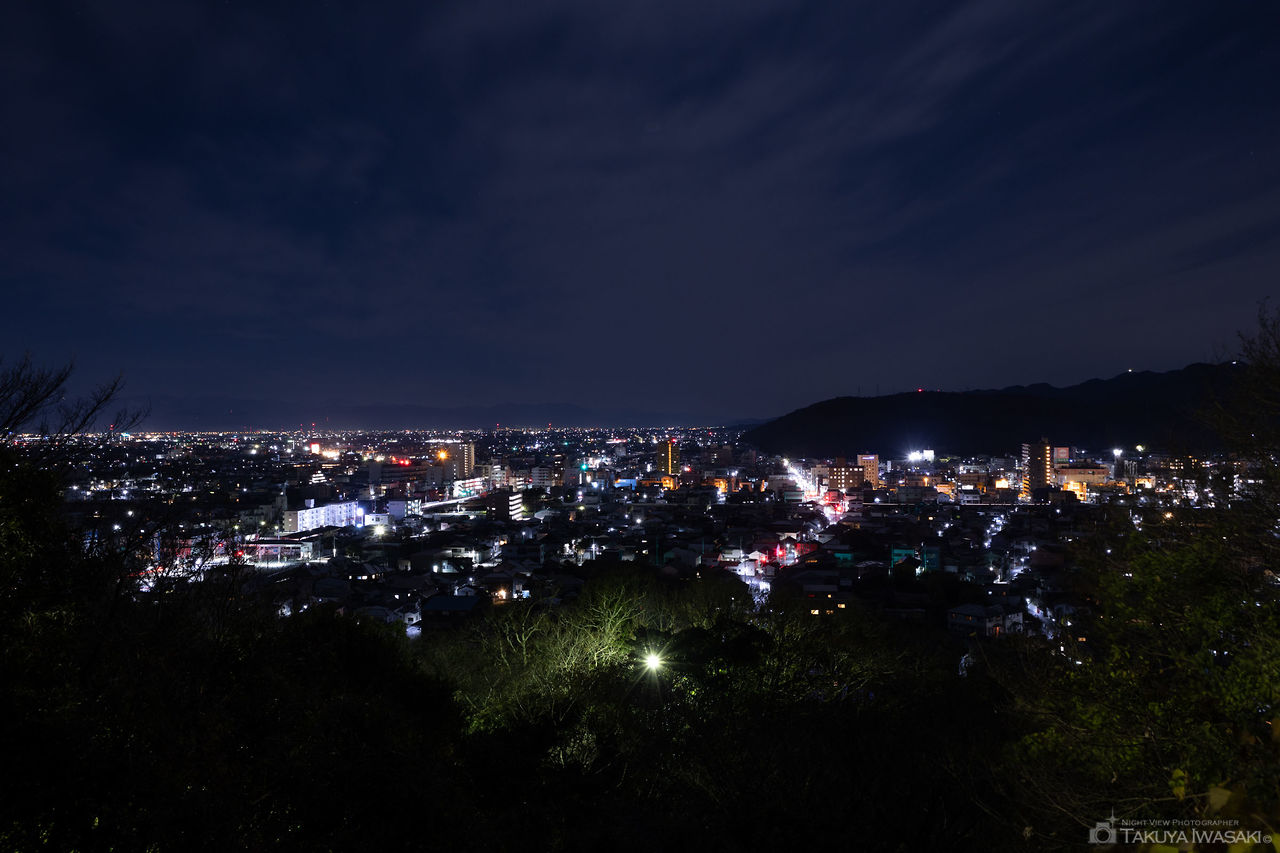 妙見山の夜景スポット写真（1）