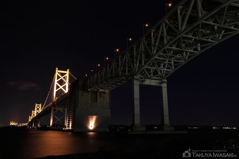 瀬戸大橋記念公園の夜景スポット写真（1）