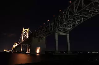 瀬戸大橋記念公園の夜景
