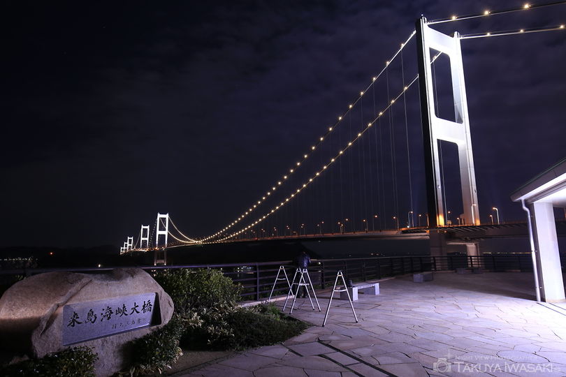 来島海峡展望館の夜景スポット写真（3）