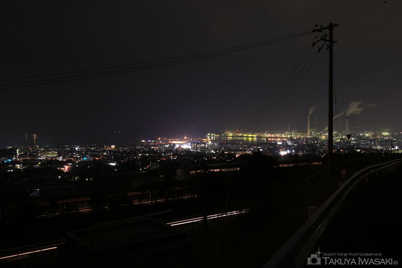 権現トンネル手前の夜景スポット写真（2）