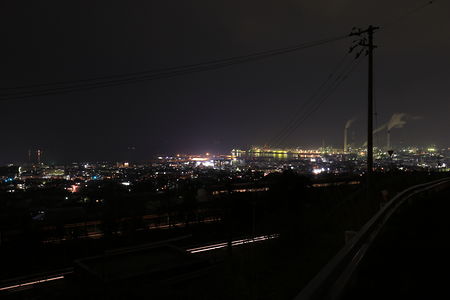 権現トンネル手前の夜景スポット写真（2）class=
