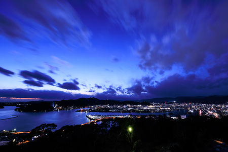 五台山の夜景スポット写真（1）class=