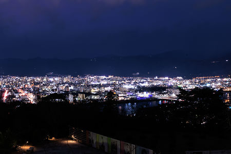 五台山の夜景スポット写真（4）class=