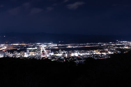五台山の夜景スポット写真（6）class=
