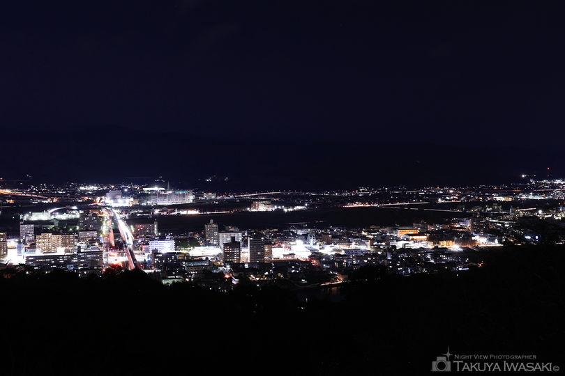 五台山 駐車場の夜景スポット写真（1）
