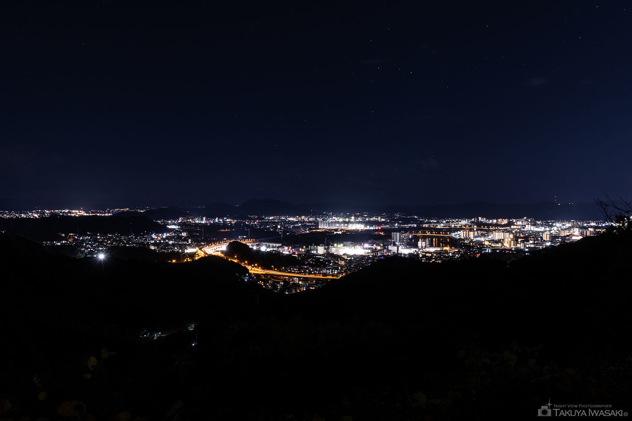 小坂峠の夜景スポット写真（1）