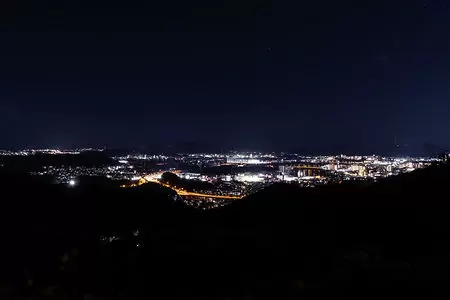 小坂峠の夜景