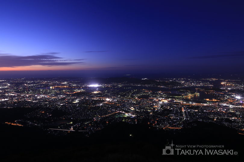 皿倉山の夜景スポット写真（2）