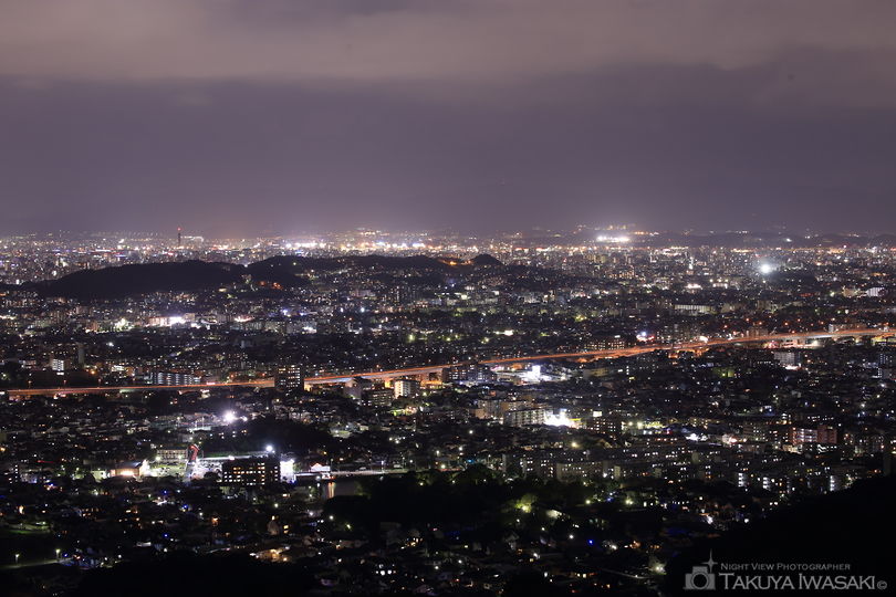 油山 片江展望台の夜景スポット写真（3）