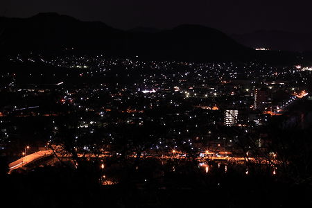 福津市中心部の夜景