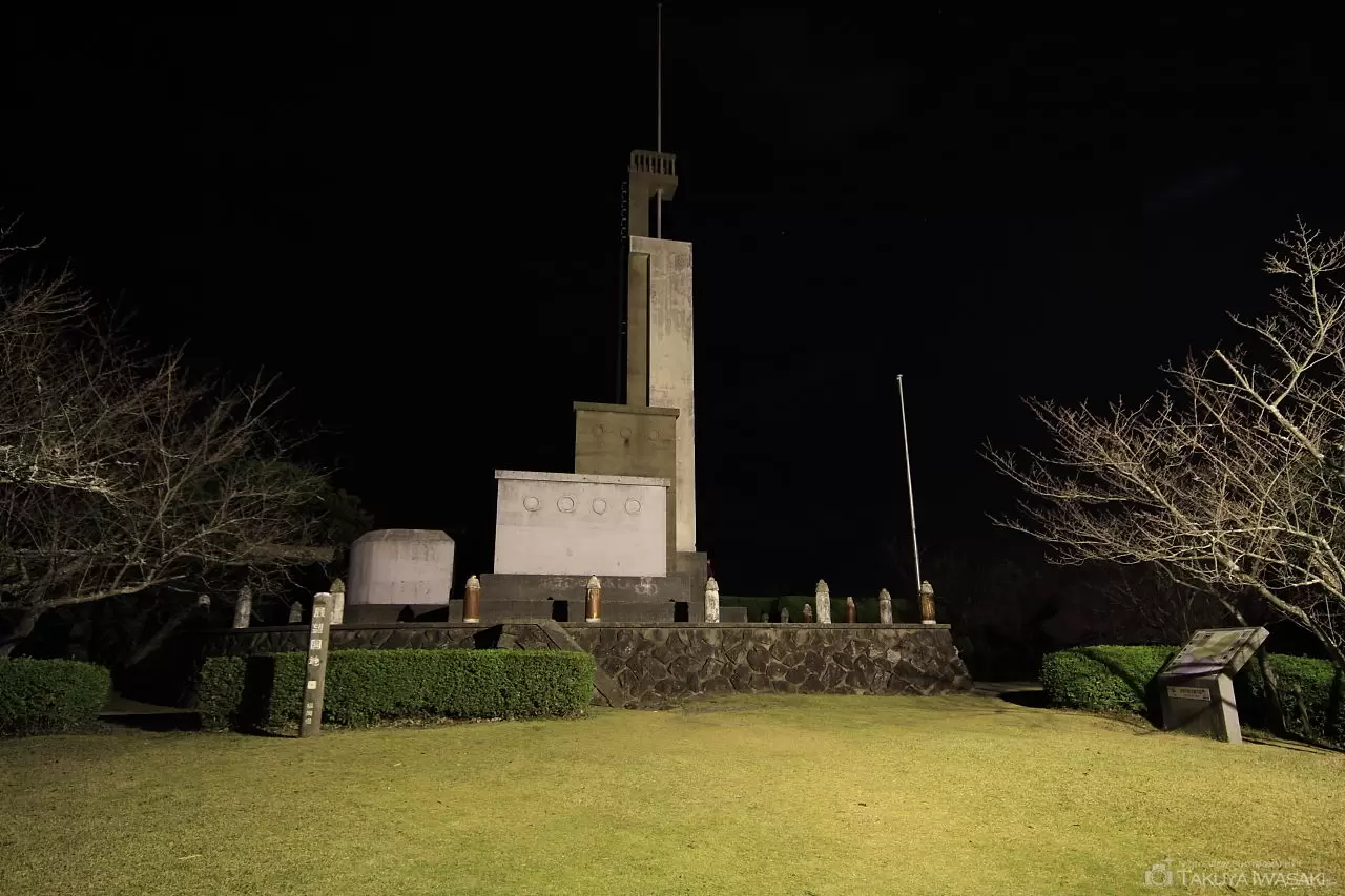 大峰山自然公園・東郷公園の夜景（福岡県福津市）