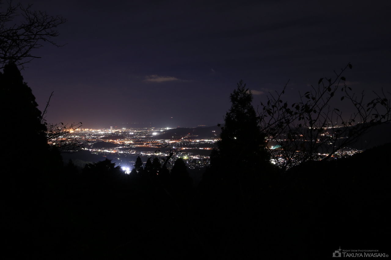 若杉楽園の夜景スポット写真（1）